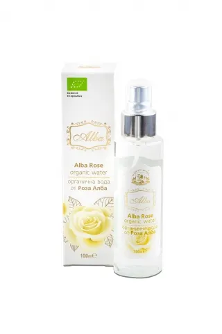 БИО Розова вода от Роза Алба - АЛБА /пулвелизатор/ - 100мл Натурална Розова вода от Роза А