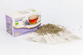 БИО чай Лавандула- 20гр Трапезен билков чай от био Лавандула (Lavandula Angustifolia) Съст